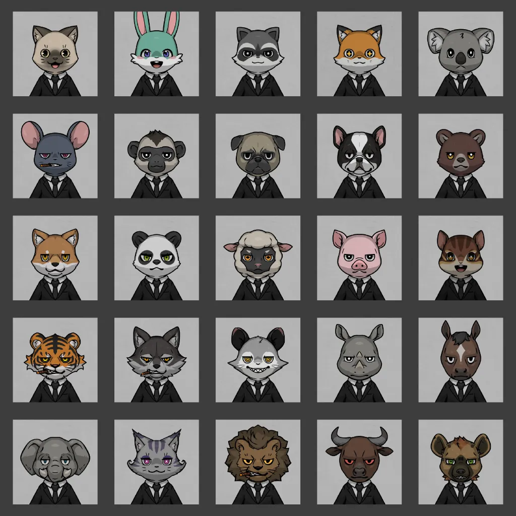 TMAs 25 animals